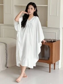 Dazy Kids 青少年女孩休闲家居服睡衣，秋季 - 白色 - 查看 6