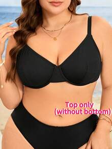 Swim Lushoire 大码女士时尚泳衣上衣带钢圈，适合夏季