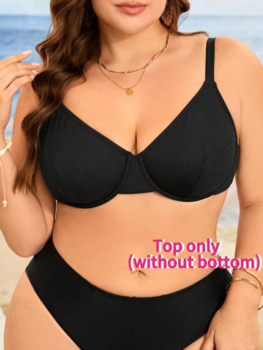 Swim Lushoire 大码女士时尚泳衣上衣带钢圈，适合夏季