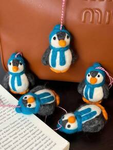 手工毛毡钥匙扣 - 可爱的包袋配件和感恩节礼品套装 - 彩色 - 查看 9