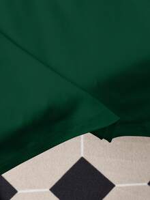 Manfinity Homme Men's Slim Fit Letter Graphic Round Neck Casual Short Sleeve T-Shirt - Dark Green - View 5