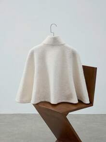 Maija 女式休闲简约前扣立领夹克，秋季 - 白色 - 查看 3