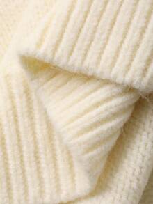 DAZY Women's Loose Casual Solid Color Basic Sweater, Autumn/Winter - Beige - View 7