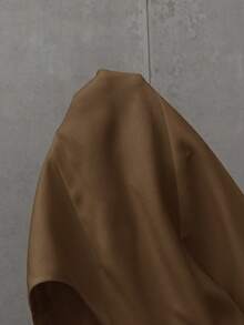 CosyJoli Plus Size Commuting Vest Blazer For Summer In Fall/Winter - Brown - View 7