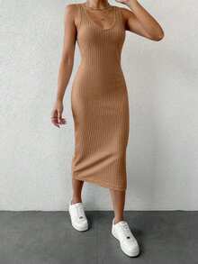 SHEIN Cottnline Damski Stójka Opuszczane ramiona Koszulka  I Zestaw spódnic