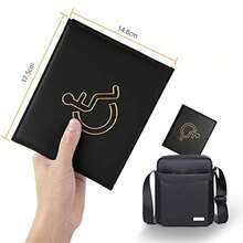 Certificate Shell Disability Certificate Protection Case Disabled Person ID Protection Case ID Leather Case,School Supplies,Back To School - Multicolor - View 7