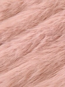 SHEIN Babygirl Fluffy Cardigan & Pleated Skirt 2-Piece Set, Cute & Versatile For Autumn/Winter Toddler Girl Pink Dress Baby Girl Faux Fur Vest 2 Piece Baby Girl Outfit Baby Girl Clothes Winter Toddler Girl Winter Outfit Fall - Pink - View 9