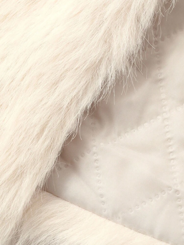 Young Girl Fluffy Vest Jacket Fall, Winter