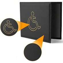 Certificate Shell Disability Certificate Protection Case Disabled Person ID Protection Case ID Leather Case,School Supplies,Back To School - Multicolor - View 4
