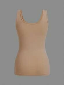 SHEIN Essnce 3pcs/Set Casual Minimalist Slim Fit Women Round Neck Camisole, Suitable For Summer - Multicolor - View 6