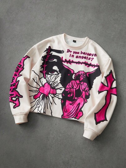 PAVTROS PAVTROS Manfinity Streetrush Sudadera corta de estilo callejero popular INS para hombres, estampado de camuflaje biónico con bordado 3D de PAVTROS, para festivales de música al aire libre, discotecas, regalo para novio/esposo, regalo de aniversario, ropa urbana, chándal, cálido para invierno, Navidad, otoño