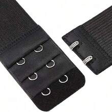 1/2/3/6/12件胸罩延长器2钩3排加长内衣配件弹性可调节内衣延长扣胸罩延长扣排扣胸罩后扣 - 彩色 - 查看 16