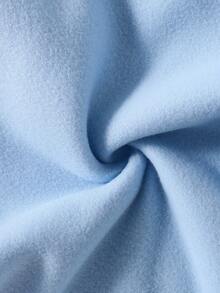 Mirajuku Tween Boys Casual Solid Color Loose Fit Sweatshirt - Baby Blue - View 5