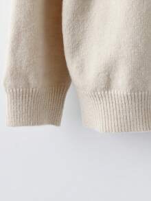 Rusticease Geo Pattern Raglan Sleeve Sweater,Long Sleeve Tops