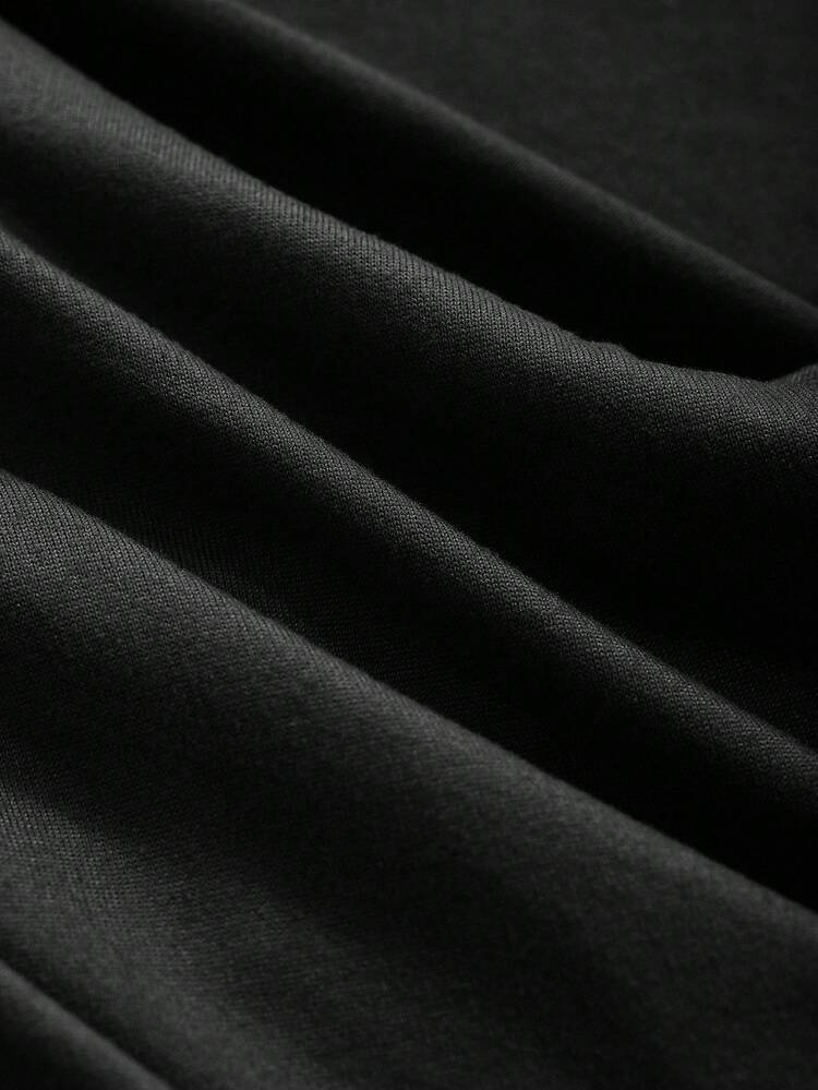 Women's Summer Solid Color V-Neck Short Sleeve Pleated Slim Fit T-Shirt