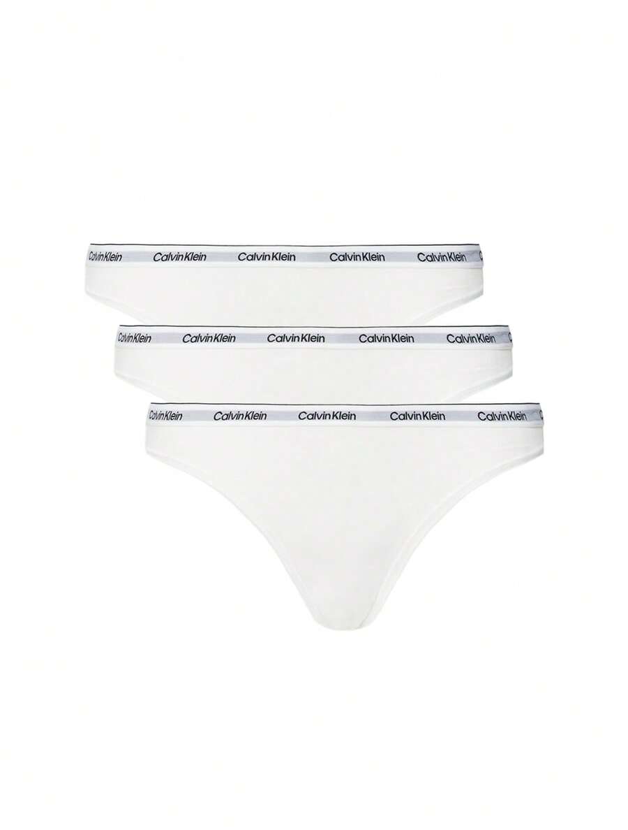 Calvin Klein 3 Pack Women's Bikini Briefs - vit/vit/vit - Visa 1