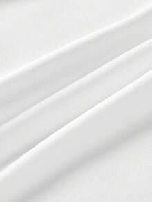 Claim Dot 白色宽松男士3D立体压纹标语印花加厚套头衫，适合秋冬季节、上学、外出、送朋友，长袖上衣 - 白色 - 查看 5