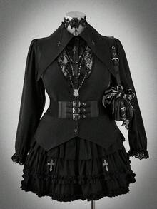 Sweetra 万圣节大码衬衫 - 黑色 - 查看 1