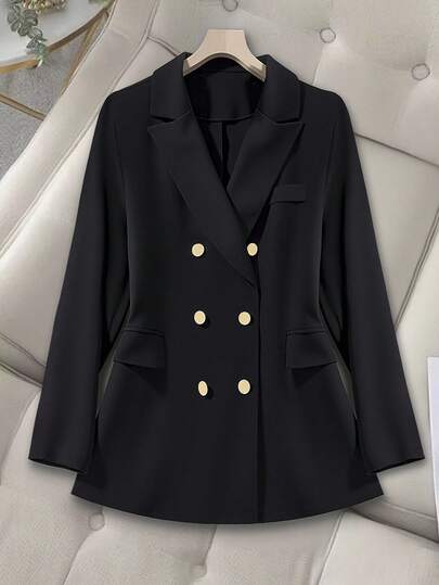 GlowEve CURVE 大码女式休闲/商务纯色西装外套