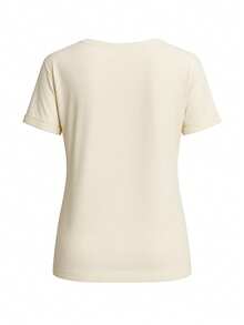 Emporio Armani Women's T-Shirts Beige - Beige - View 2