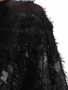 FRIFUL Chaleco sin mangas de ajuste holgado con textura y cuello en V para mujer, otoño