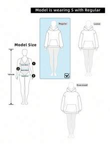 SHEIN LUNE 女士休闲海军蓝条纹图案卫衣，适合秋冬季节穿着 - 藍白色 - 查看 4