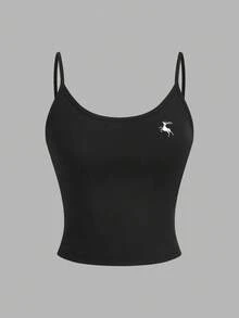 SHEIN EZwear 4 件套女士休闲短款吊带背心套装，适合夏季穿着 - 彩色 - 查看 3