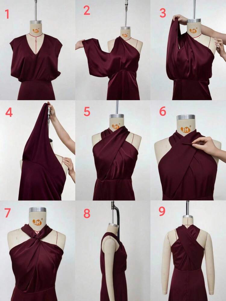Plus Size Elegant Wrap Front Green Ruched Waist Dress With Flowy Skirt, High-End Slimming Casual/Holiday/Wedding Guest Dress For Women