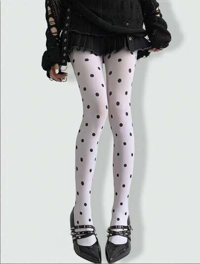 Kawaii Women's Rhinestone Star Patterned Tights/Pantyhose/Leggings