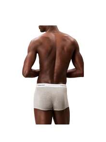 Calvin Klein 3 Pack Men's Trunks - Grey Heather/White/Black - View 3