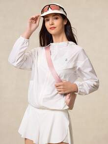 OutZeal WeatherProof-Air Water-Resistant UPF50+ Lightweight Packable Oversize Jacket Women Side Mesh Panle For LightRain Everyday Daily Casual