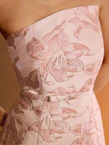 MOTF PREMIUM PARTY JACQUARD TUBE DRESS - Pink - View 2