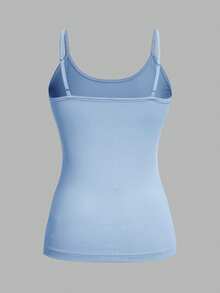 SHEIN EZwear 4 chiếc áo hai dây đơn giản, tối giản, đa năng, phù hợp cho mùa hè, ôm vừa vặn dành cho nữ - Nhiều màu - Xem 6