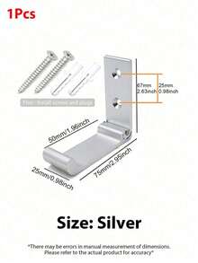 3pcs Folding Hooks Wall Door Clothes Coat Hat Bags Hangers Aluminum Alloy Kitchen Bathroom Rustproof Towel Hooks Foldable Single Hook Bedroom Decor - Multicolor - View 11