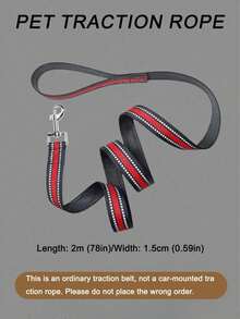 1pc Pet Car Seat Belt Retractable Leash, Heavy Duty Dog Harness Seatbelt - Ideal Pet Family Essential - Black - View 20