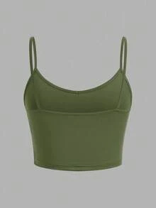 SHEIN EZwear 3 piezas de tops de tirantes cortos y ajustados para mujer, perfectos para el verano - Multicolor - Ver 9
