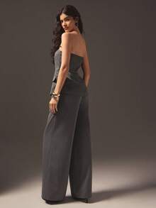 Hauture Tuta elegante senza maniche a gamba ampia