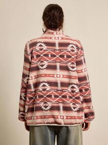 Freevana Plus-Size Women'S Autumn And Winter Stand-Up Collar Spliced Solid Color Jacket Long-Sleeved Christmas Holiday Zipper Thickened For Warmth Jacket Vintage Casual Jacket Winter Fall Autumn Warm & Comfortable CasualFluffy Jacket, Plus Size, Suitable For Outings, Autumn Season Thanksgiving Outfit Women New Years Women Outfit Winter Dresses Winter Clothes Women Rave Outfits, For Winter Artwork Print Design Thermal Fabric Streetwear For Women Casual Ladies Long Sleeve Cardigan