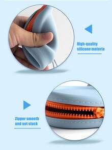 Joivida 1 Chiếc túi đựng đồ tròn độc đáo, vừa là ví đựng tiền xu vừa là móc khóa. Được làm từ silicon, mang phong cách tối giản hiện đại, cực kỳ nhẹ và dễ mang theo. - Nhiều màu - Xem 6