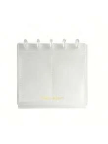 1 件 2x3 英寸塑料照片卡相册，日历样式，10 页，20 个口袋，照片整理和存储，照片文件夹，垂直相册礼物生日毕业返校用品 - 半透 - 查看 3