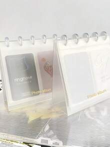 1 件 2x3 英寸塑料照片卡相册，日历样式，10 页，20 个口袋，照片整理和存储，照片文件夹，垂直相册礼物生日毕业返校用品 - 半透 - 查看 6