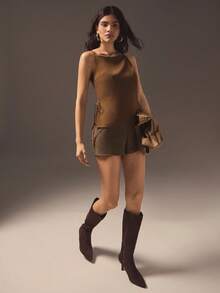 Hauture 夏季时尚性感纯色露背吊带背心