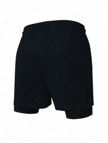 Manfinity Sport Corelite Quần short thể thao mùa hè đa năng có dây rút lưng thun cho nam - màu đen - Xem 2