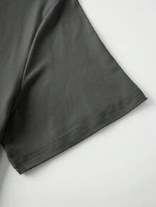 Sport MetroGents Camiseta Esportiva Masculina de Manga Curta com Gola Redonda e Estampa de Aranha, Verão