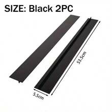 Set de 1 o 2 tiras de silicona, tira para encimera, tira resistente al aceite y a las manchas para cocina, tira de sellado de silicona, set de esterillas para encimera de gas, esterilla de encimera de gas de silicona orgánica resistente a altas temperaturas, tira blanda sellante para espacio entre encimera y estufa a gas, resistente al aceite y la suciedad, tapa flexible para llenar el espacio entre estufa y encimera