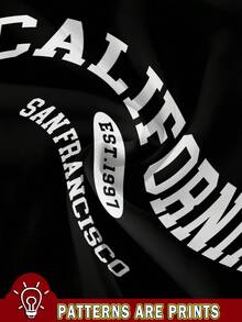 SHEIN EZwear 3 件套休闲简约复古美式英伦图案圆领短袖短款女士 T 恤，夏季 - 彩色 - 查看 3