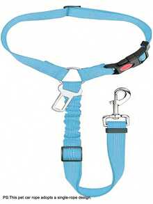 1pc Pet Car Seat Belt Retractable Leash, Heavy Duty Dog Harness Seatbelt - Ideal Pet Family Essential - Black - View 30