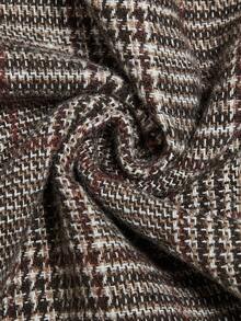 Lyrianda 加大码女式法式优雅格子背带裙，适合日常外出，可作为上衣分层穿着，经典简约时尚，令人赏心悦目