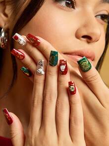 HARRY POTTER X SHEIN Fashionable 3D Relief Hot Stamping Nail Art Decorative Stickers Waterproof Self-Adhesive,Free Of Baking Lamp,Nail Accessories,Hedwig,Golden Snitch,Nail Decals, Nail Supplies, Nail Charms, Nail Stuff, Nails Press On, Salon DIY Sliding Nail Art Decoration, Nail Tech Must Haves,Nails Press On,Nail Tips,Manicure Sliders Decor - Multicolor - View 6