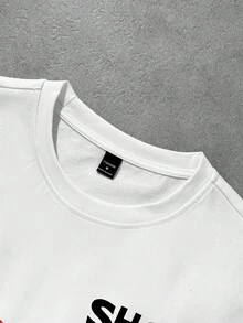 Manfinity Hypemode Plus Size Men's Summer T-Shirt And Shorts Set, Fashionable, Cozy Outfits - Multicolor - View 4